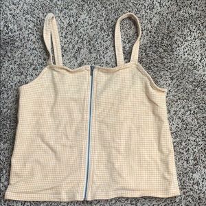 Zip up Crop top